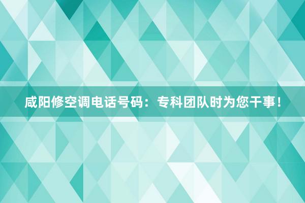 咸阳修空调电话号码：专科团队时为您干事！